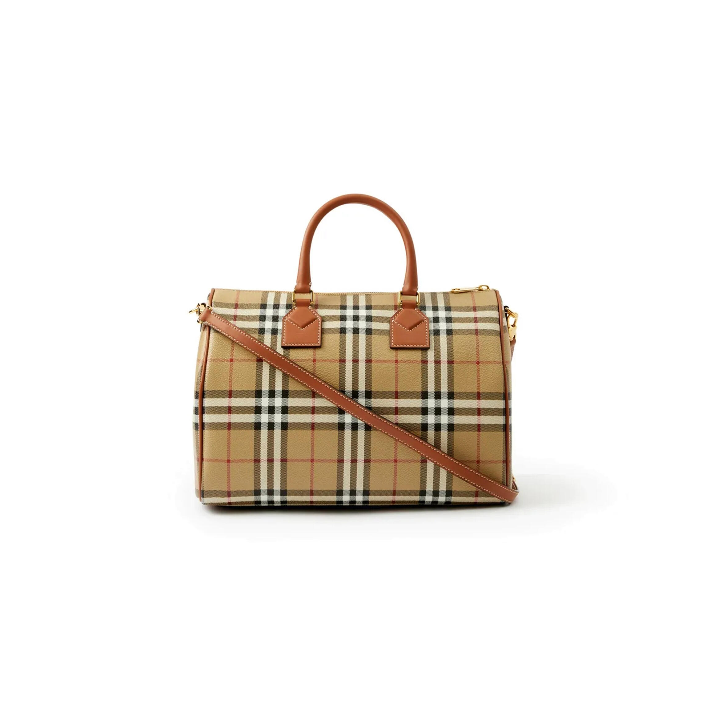 BURBERRY MEDIUM CHECK BOWLING BAG 81190491 (30*21*14.5cm)